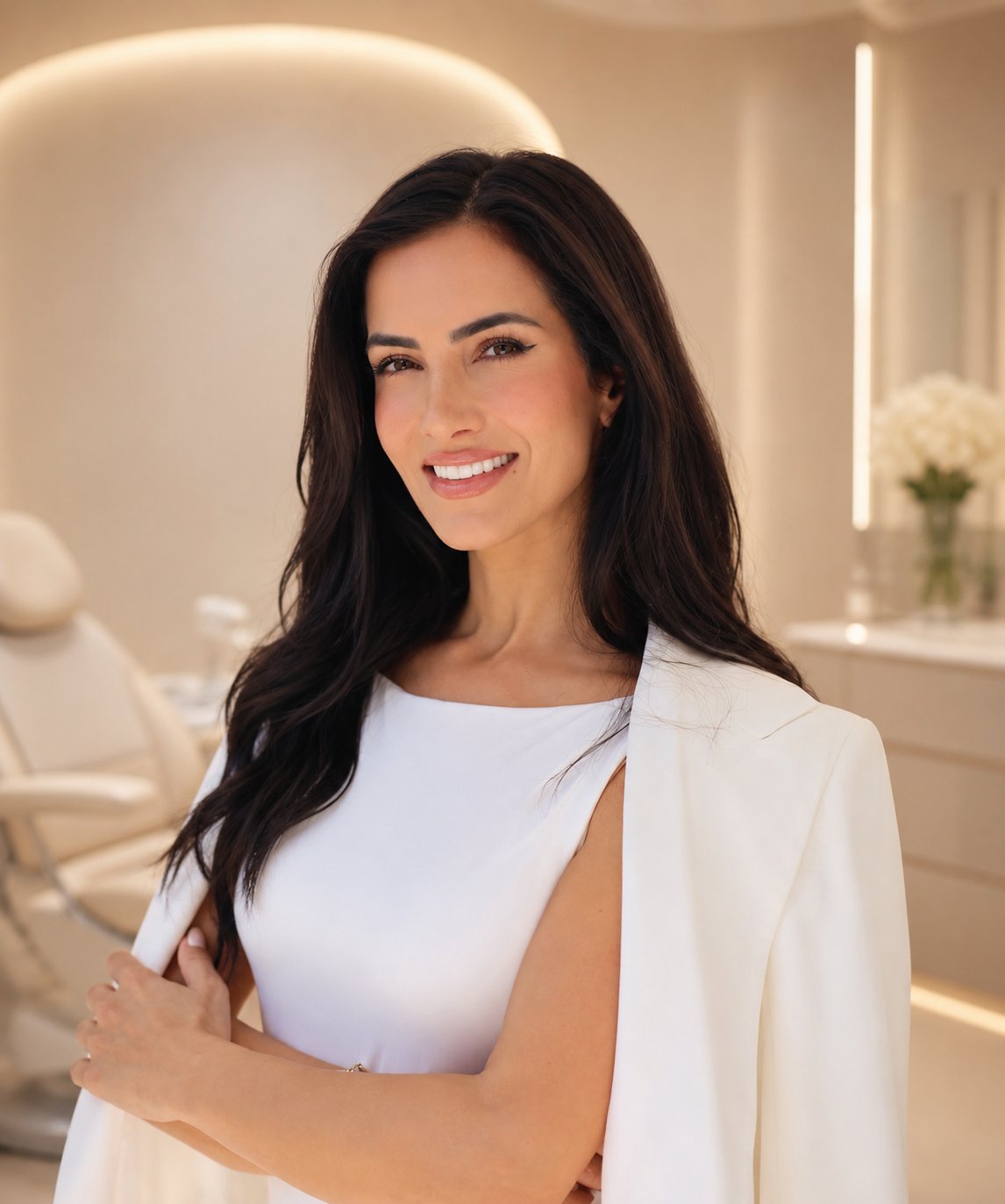 Dr. Nickoe Yadegari, DMD, in her Sunny Isles Beach dental practice